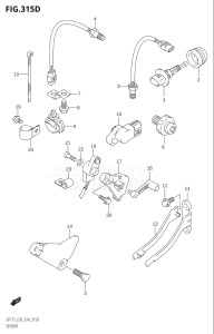 15002F-410001 (2014) 150hp E03-USA (DF150T  DF150TG) DF150 drawing SENSOR (DF150ZG:E03)