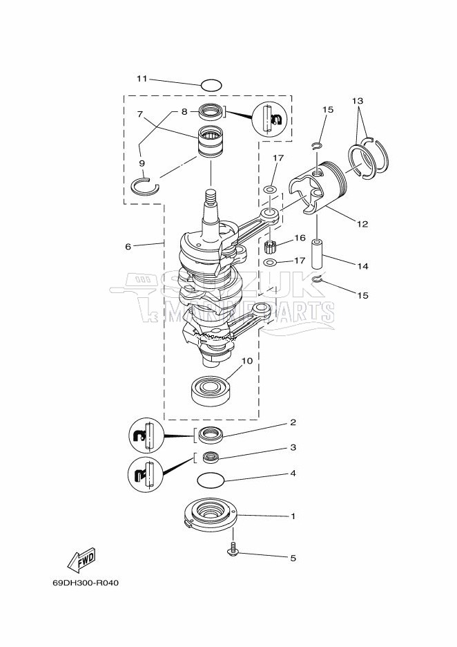 CRANKSHAFT--PISTON