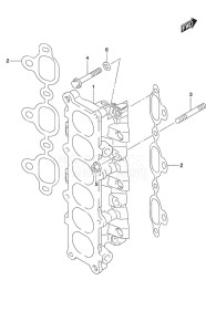 DF 300AP drawing Intake Manifold