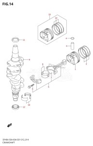 DF40A From 04004F-210001 (E34-Italy)  2012 drawing CRANKSHAFT