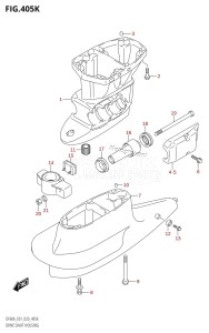 DF40A From 04003F-040001 (E01)  2020 drawing DRIVE SHAFT HOUSING (DF60AVTH:E40)