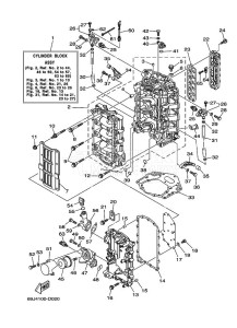 FL200AETX drawing CYLINDER--CRANKCASE-1