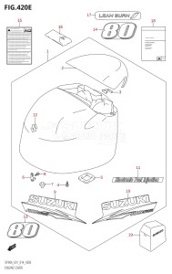 07003F-410001 (2014) 70hp E01 E40-Gen. Export 1 - Costa Rica (DF70A  DF70ATH) DF70A drawing ENGINE COVER (DF80A:E01)