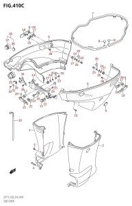 DF175ZG From 17502Z-410001 (E03)  2014 drawing SIDE COVER (DF150Z:E03)