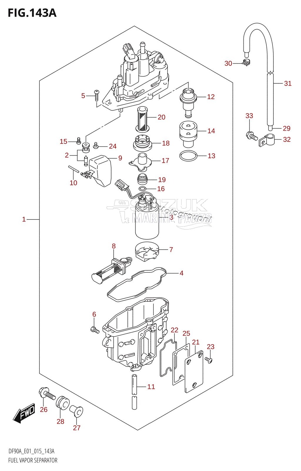 FUEL VAPOR SEPARATOR (DF70A:E01)