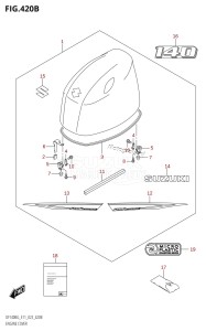 DF140BZG From 14004Z-340001 (E11 E40)  2023 drawing ENGINE COVER (DF140BG,DF140BZG)