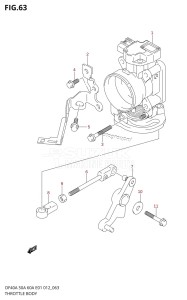 DF40A From 04004F-210001 (E34-Italy)  2012 drawing THROTTLE BODY (DF40A E01)