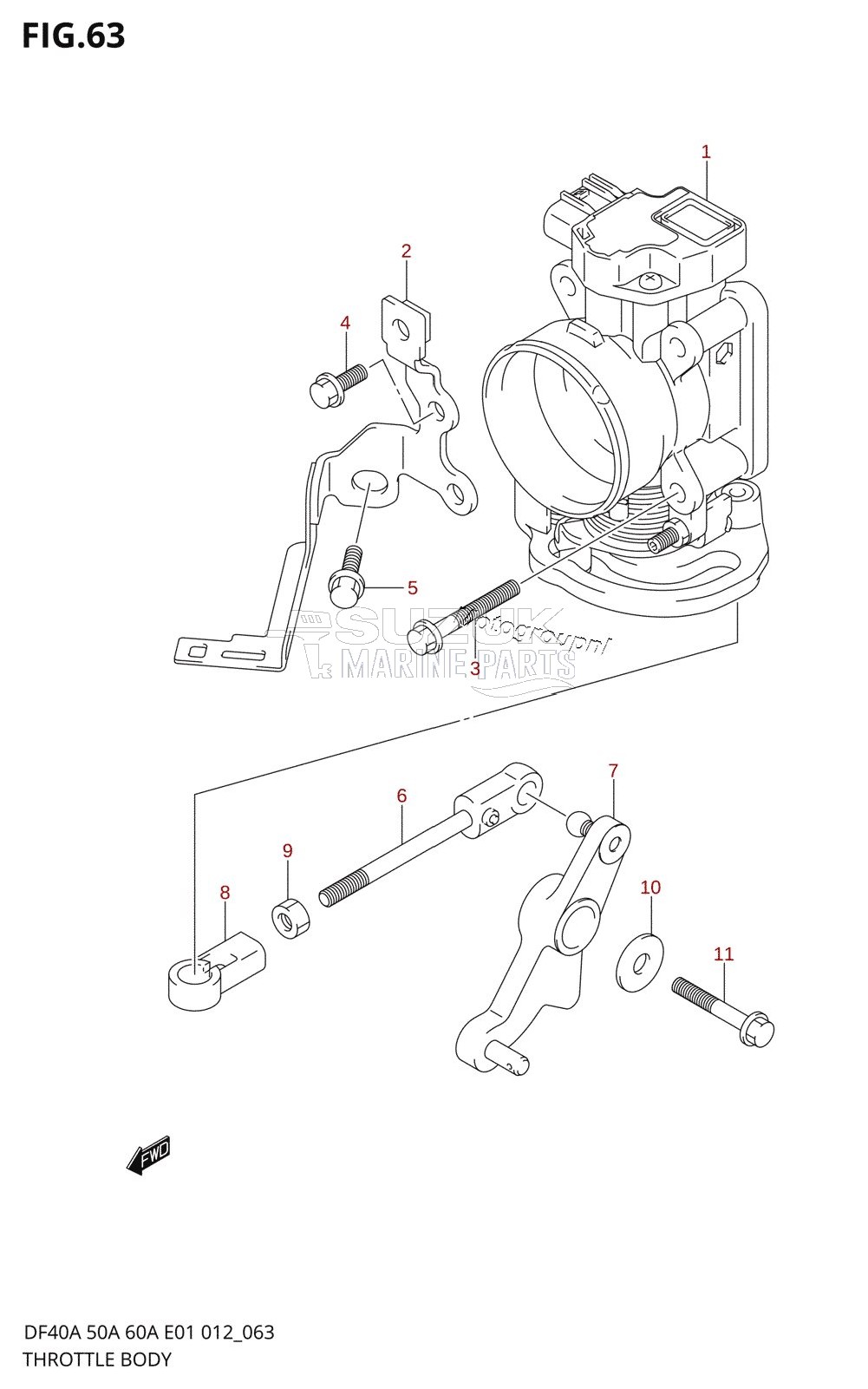 THROTTLE BODY (DF40A E01)