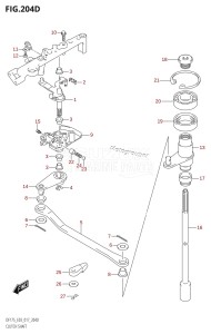 DF150Z From 15002Z-710001 (E03)  2017 drawing CLUTCH SHAFT (DF175Z:E03)