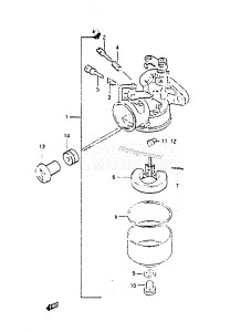 DT6 From 00601-401001 till 406518 ()  1984 drawing CARBURETOR