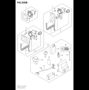 07003F-340001 (2023) 70hp E11 E40-Gen. Export 1-and 2 (DF70A  DF70AT  DF70ATH) DF70A drawing OPT:KEY LESS START (SEE NOTE)