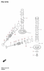 DF60A From 06003F-040001 (E01 E03 E11 E40)  2020 drawing CAMSHAFT