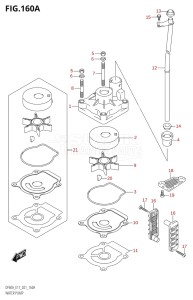 05003F-340001 (2023) 50hp E01-Gen. Export 1 (DF50AT  DF50ATH) DF50A drawing WATER PUMP (SEE NOTE)