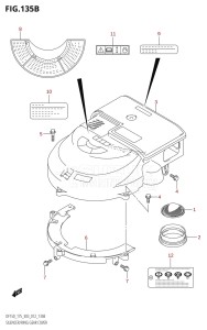 DF175Z From 17502Z-210001 (E03)  2012 drawing SILENCER /​ RING GEAR COVER (DF150Z:E03)