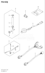 17502Z-510001 (2005) 175hp E03-USA (DF175Z) DF175Z drawing OPT:HARNESS (1) (DF150ST:E03)