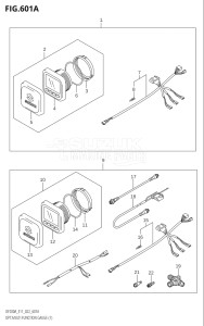 15003F-240001 (2022) 150hp E11 E03 E11 E40-Gen. Export 1 U.S.A Costa Rica (DF150AS    DF150AT   DF150AT) DF150A drawing OPT:MULTI FUNCTION GAUGE (1) (020,021)