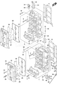 DF 350A drawing Cylinder Head