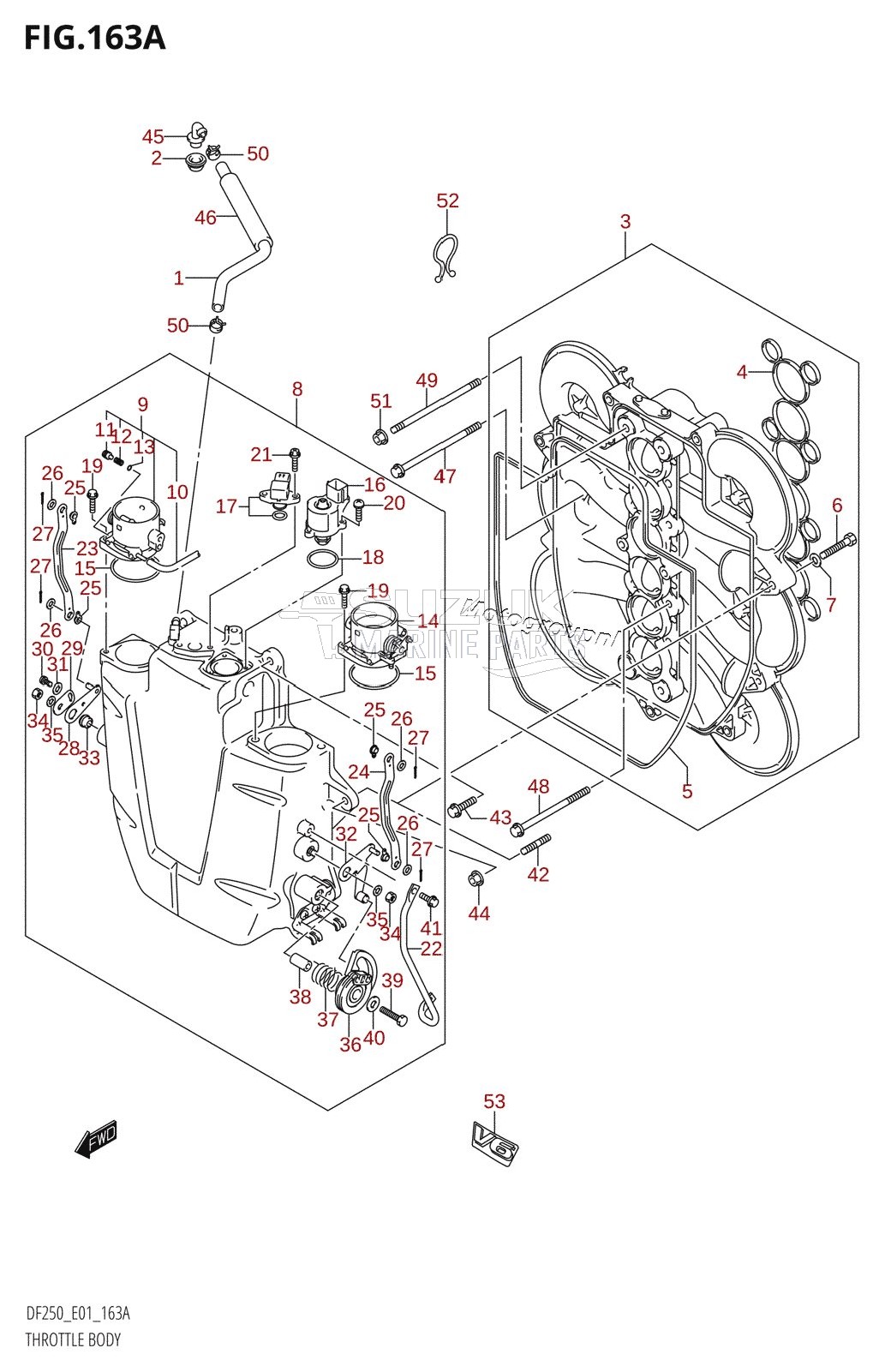 THROTTLE BODY (DF200T,DF200WT,DF200Z,DF200WZ)