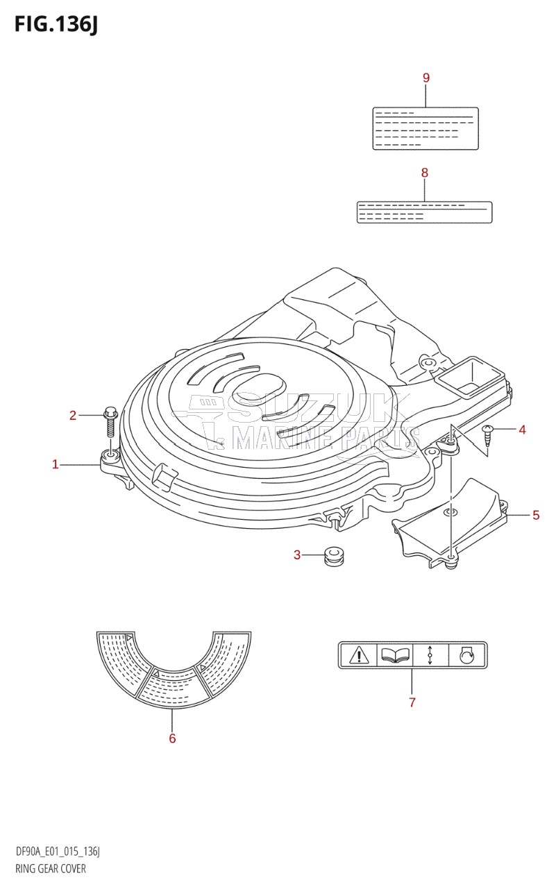 RING GEAR COVER (DF90ATH:E01)