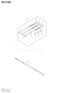 01504F-340001 (2023) 15hp E03-USA (DF15ATH) DF15A drawing OPT:REMOCON CABLE (DF9.9B,DF9.9BT,DF15A,DF20A,DF20AT)