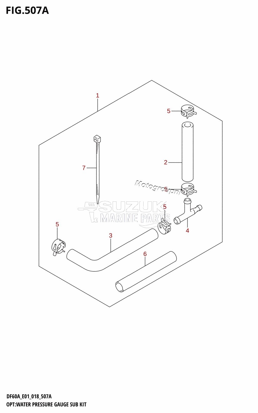 OPT:WATER PRESSURE GAUGE SUB KIT