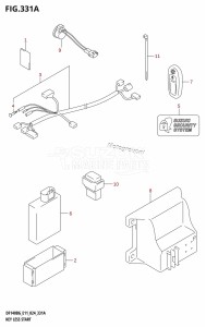 DF140BG From 14004F-440001 (E11 - E40)  2024 drawing KEY LESS START (DF115BG,DF140BG)