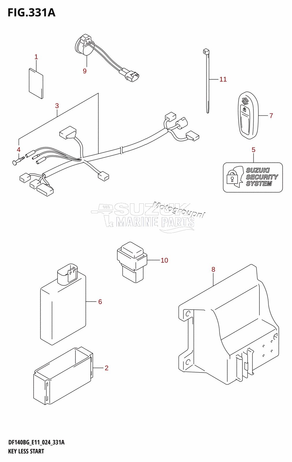 KEY LESS START (DF115BG,DF140BG)