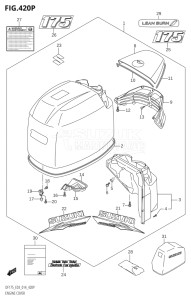 17502F-410001 (2014) 175hp E03-USA (DF175T) DF175T drawing ENGINE COVER (DF175Z:E03)