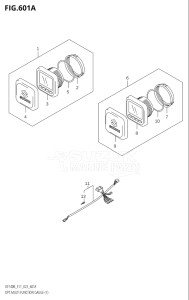 14005Z-340001 (2023) 140hp E11 E40-Gen. Export 1-and 2 (DF140BZ) DF140BZ drawing OPT:MULTI FUNCTION GAUGE (1) (022)