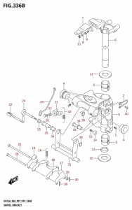 DF30A From 03003F-910001 (P01 P40)  2019 drawing SWIVEL BRACKET (DF25AR,DF30AR)