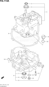 00402F-410001 (2014) 4hp P03-U.S.A (DF4) DF4 drawing CYLINDER BLOCK