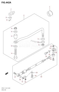 DF100 From 10001F-980001 (E01)  2009 drawing DRAG LINK