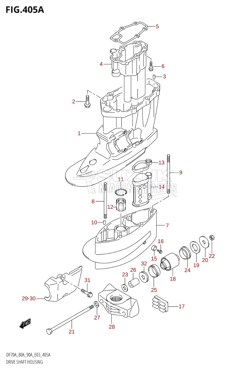 DRIVE SHAFT HOUSING