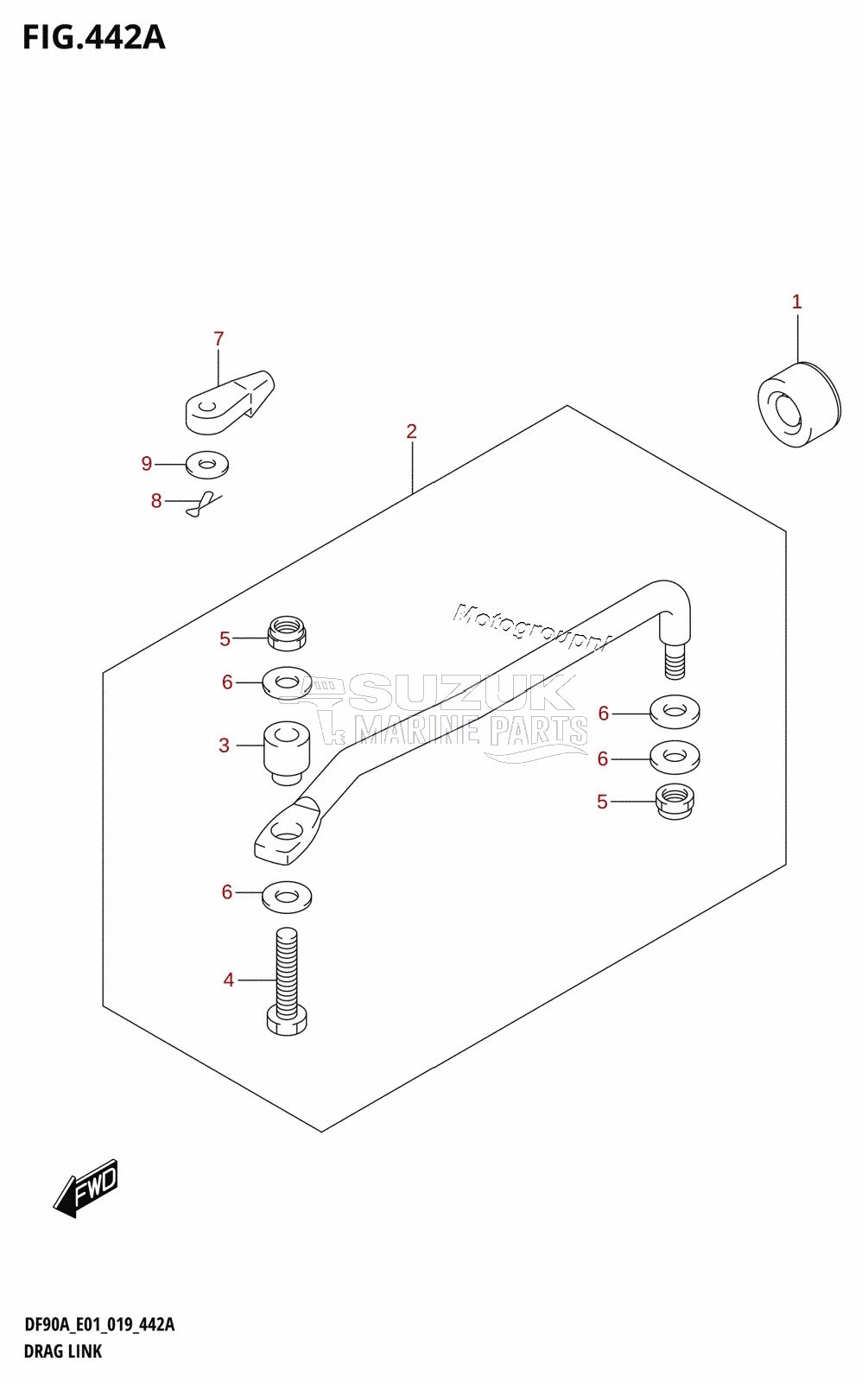 DRAG LINK (DF70A,DF80A,DF90A,DF100B)