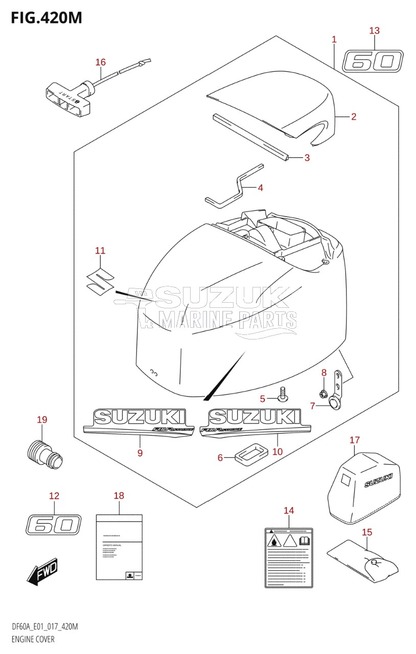 ENGINE COVER (DF60ATH:E40)