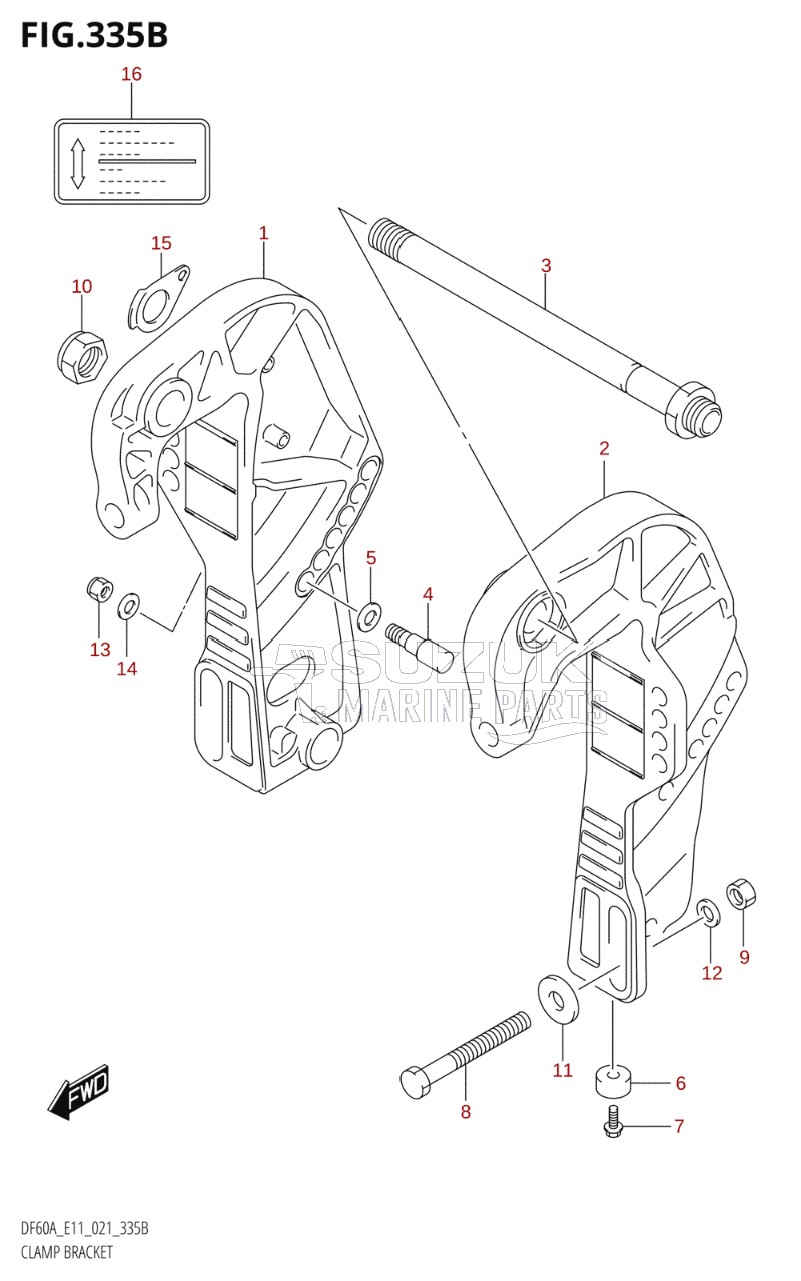 CLAMP BRACKET (DF40AQH)