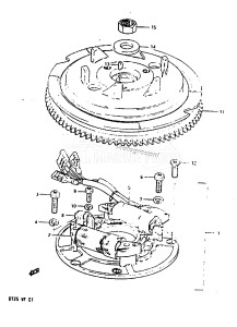 DT25 From 02503-301001-305315 ()  1983 drawing MAGNETO