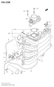 DF175TG From 17502F-410001 (E01 E40)  2014 drawing INTAKE MANIFOLD /​ THROTTLE BODY (DF175ZG:E01)