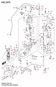 DF325A From 32501F-440001 (E01 - E40)  2024 drawing FUEL PUMP /​ FUEL VAPOR SEPARATOR (E40)