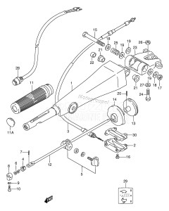 DT85TC From 8501-231001 ()  1993 drawing HANDLE (DT75WHQ,DT75MQ,DT85MQ,DT85QH)