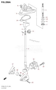 DF250A From 25003P-310001 (E01 E40)  2013 drawing CLUTCH ROD