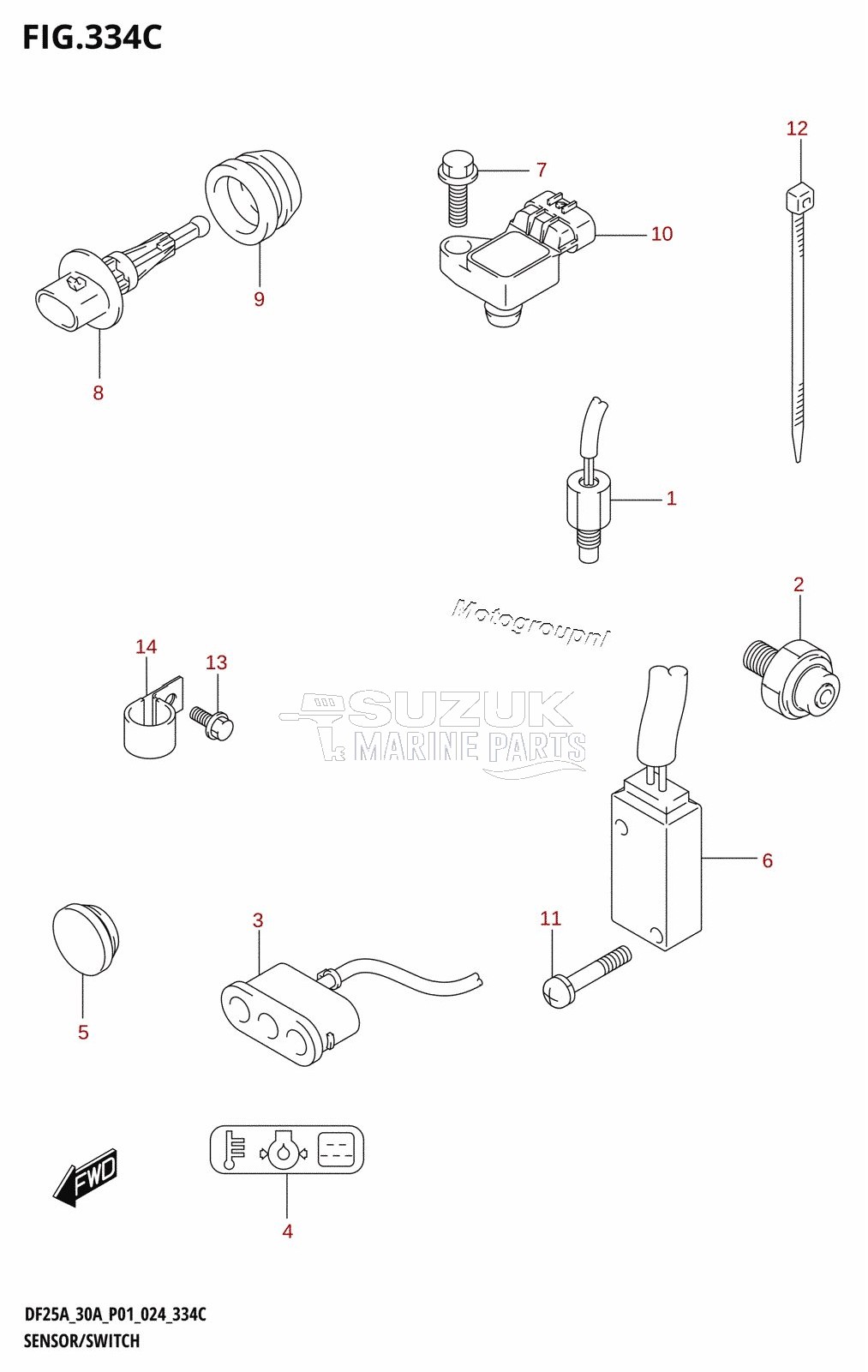 SENSOR /​ SWITCH (DF25AT,DF30AT)