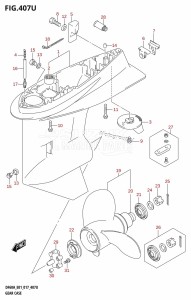 DF50A From 05004F-710001 (E01)  2017 drawing GEAR CASE (DF60AVTH:E40)