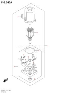 04003F-340001 (2023) 40hp E01 E11-Gen. Export 1-and 2 (DF40A  DF40AQH  DF40AT  DF40ATH) DF40A drawing PTT MOTOR (SEE NOTE)