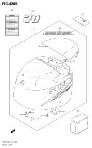 08002F-210001 (2012) 80hp E01 E40-Gen. Export 1 - Costa Rica (DF80A  DF80AT) DF80A drawing ENGINE COVER (DF70A:E40)