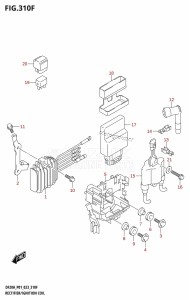 DF20A From 02002F-040001 (P03 E03)  2020 drawing RECTIFIER /​ IGNITION COIL (DF15A:(021,022,023))