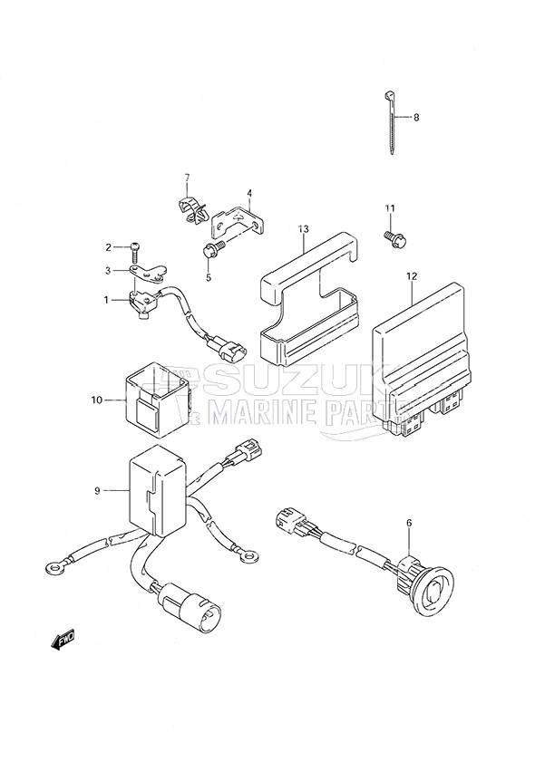 PTT Switch/Engine Control Unit