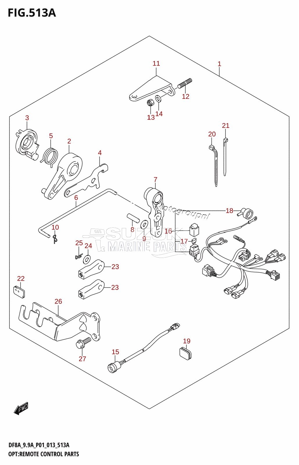 OPT:REMOTE CONTROL PARTS (DF8A:P01)