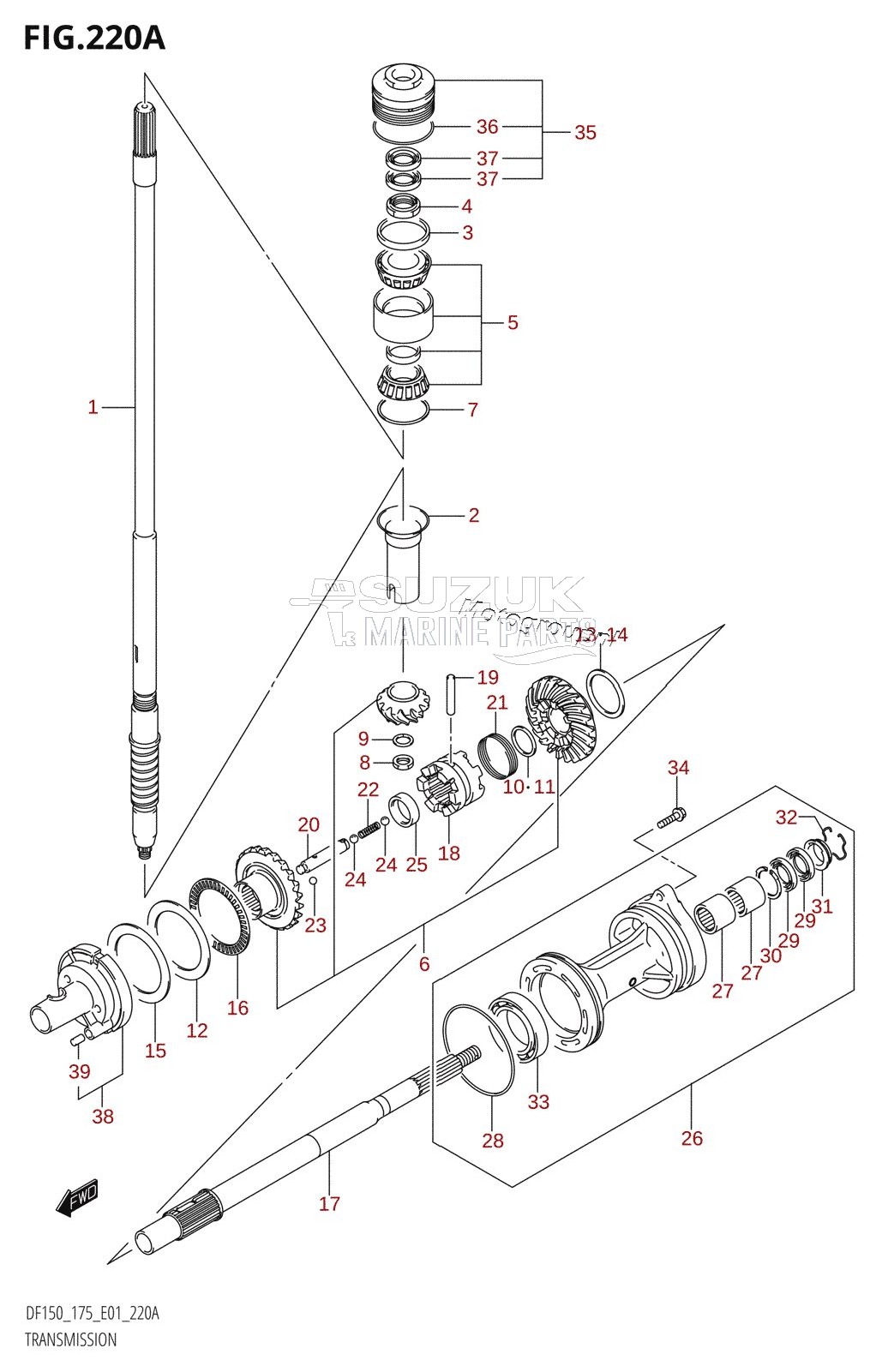 TRANSMISSION (DF150T,DF175T,DF150WT)