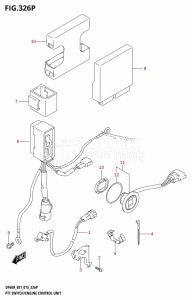 DF40A From 04003F-510001 (E01 E13)  2015 drawing PTT SWITCH /​ ENGINE CONTROL UNIT (DF50AVTH:E01)